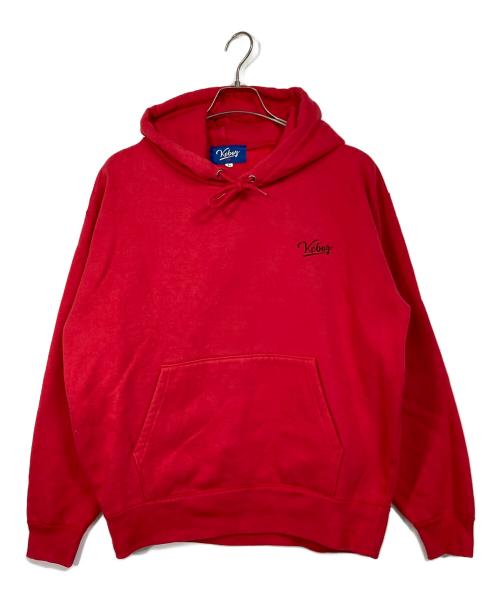 KEBOZ（ケボズ）KEBOZ (ケボズ) プルオーバーパーカー　スウェットパーカー レッド サイズ:Lの古着・服飾アイテム