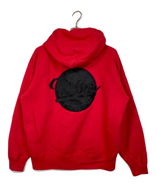 KEBOZ（ケボズ）KEBOZ (ケボズ) プルオーバーパーカー　スウェットパーカー レッド サイズ:Lの古着・服飾アイテム