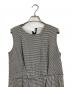 COMME des GARCONS (コムデギャルソン) ノースリーブ ギンガムチェックワンピース ホワイト×ブラック サイズ:S：18000円