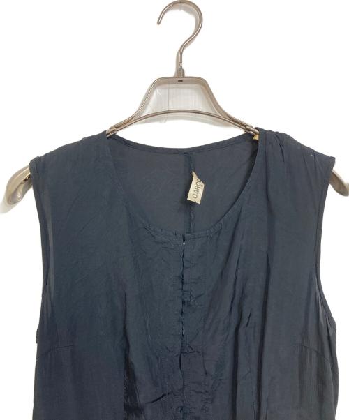 COMME des GARCONS（コムデギャルソン）COMME des GARCONS (コムデギャルソン) ドッキングワンピース　ロングワンピース　日本 ブラック×ベージュ サイズ:Mの古着・服飾アイテム