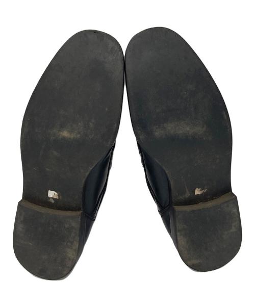 Y's（ワイズ）Y's (ワイズ) レザーベルクロシューズ　セレモニー　日本製 ブラック サイズ:印字消失　実寸参照の古着・服飾アイテム