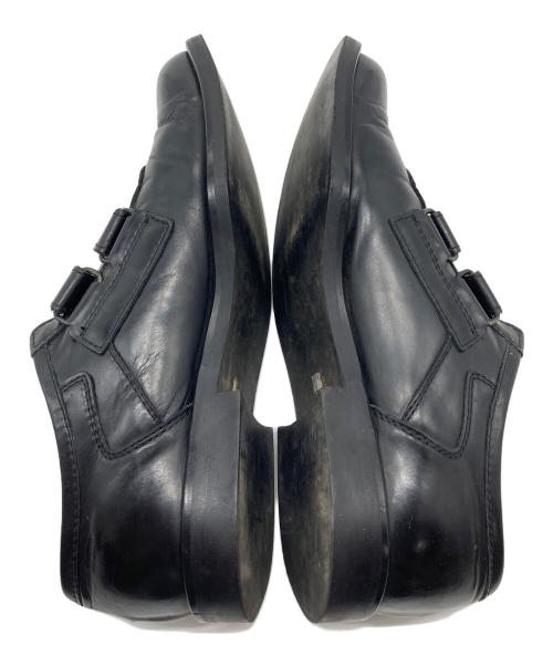 Y's（ワイズ）Y's (ワイズ) レザーベルクロシューズ　セレモニー　日本製 ブラック サイズ:印字消失　実寸参照の古着・服飾アイテム