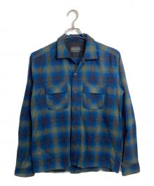 PENDLETON（ペンドルトン）の古着「ボードシャツ　長袖シャツ　チェックシャツ　ウールシャツ　日本製」｜ブルー