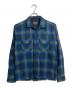 PENDLETON（ペンドルトン）の古着「ボードシャツ　長袖シャツ　チェックシャツ　ウールシャツ　日本製」｜ブルー