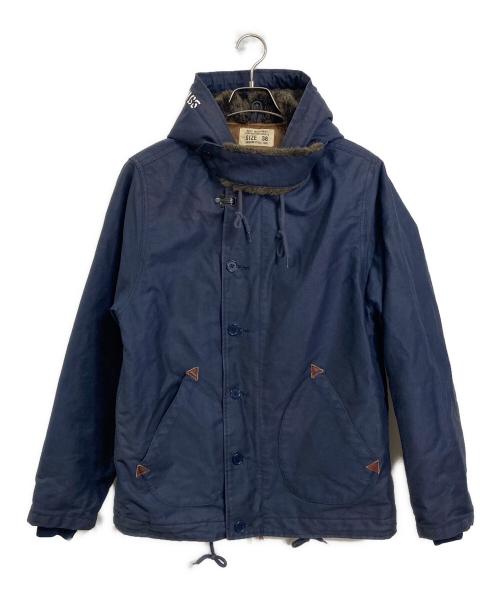 UNCROWD（アンクラウド）UNCROWD (アンクラウド) N-1 HOODIE JACKET　中綿ジャケット ネイビー サイズ:38の古着・服飾アイテム