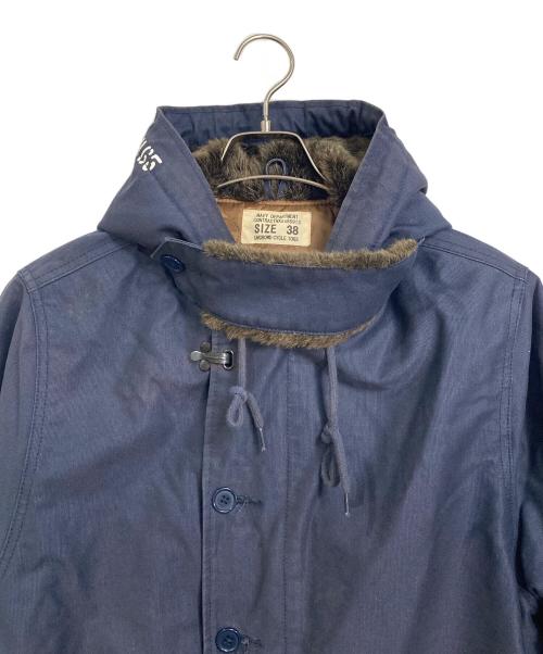 UNCROWD（アンクラウド）UNCROWD (アンクラウド) N-1 HOODIE JACKET　中綿ジャケット ネイビー サイズ:38の古着・服飾アイテム