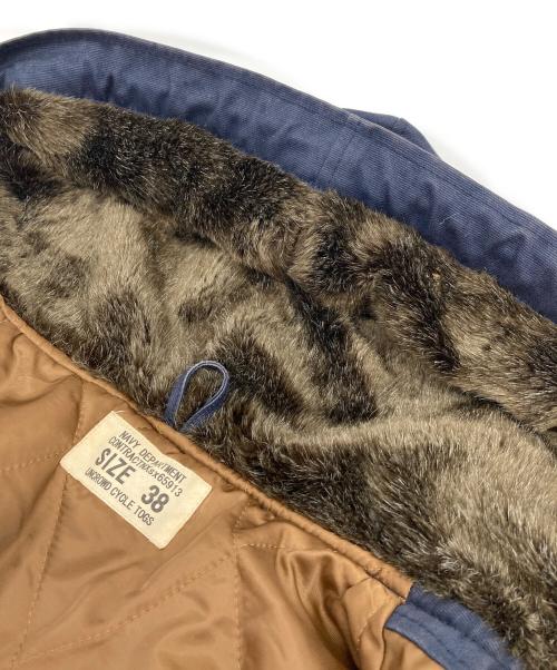 UNCROWD（アンクラウド）UNCROWD (アンクラウド) N-1 HOODIE JACKET　中綿ジャケット ネイビー サイズ:38の古着・服飾アイテム