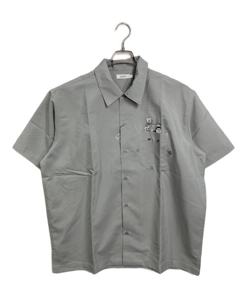 graniph（グラニフ）graniph (グラニフ) ぬりかべ　ポリトロビッグシルエット半袖シャツ　 グレー サイズ:L 未使用品の古着・服飾アイテム