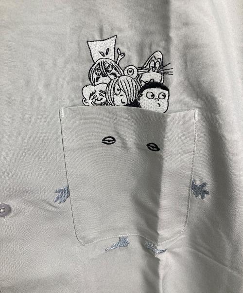 graniph（グラニフ）graniph (グラニフ) ぬりかべ　ポリトロビッグシルエット半袖シャツ　 グレー サイズ:L 未使用品の古着・服飾アイテム