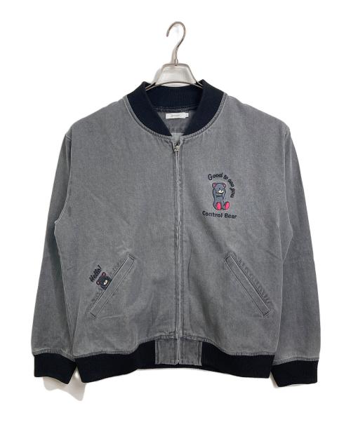 graniph（グラニフ）graniph (グラニフ) コントロールベア　デニムジップブルゾン　アウター　ライトアウター グレー サイズ:Lの古着・服飾アイテム