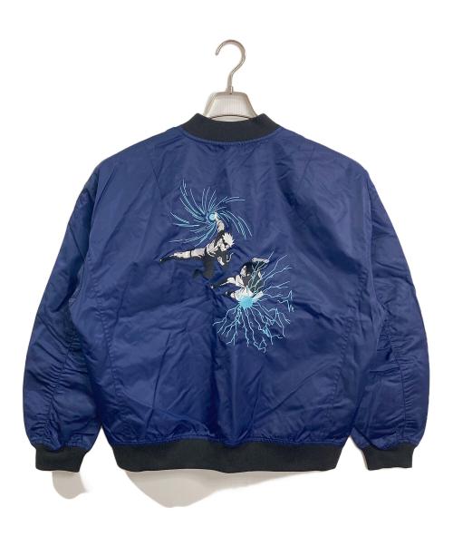 graniph（グラニフ）graniph (グラニフ) NARUTO (ナルト) 最も親しき友　リバーシブルブルゾン　アウター　ライトアウター ネイビー サイズ:M 未使用品の古着・服飾アイテム