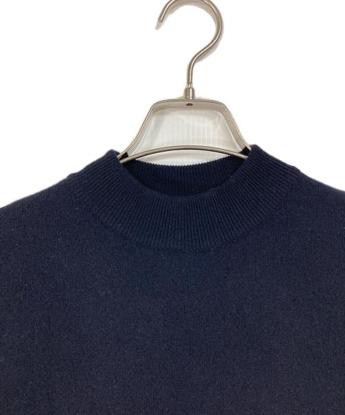 BATONER（バトナ―）BATONER (バトナ―) FLEECE WOOL BACK LOOP MOCK NECK フリースウールバックループモックネック ニット　日本製 ネイビー サイズ:1の古着・服飾アイテム