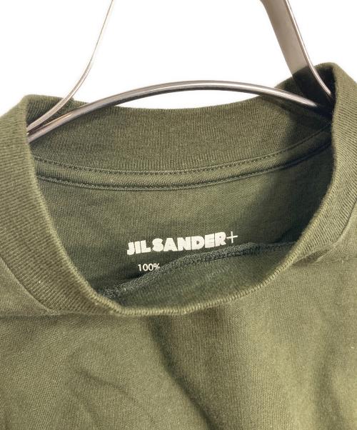 JIL SANDER+（ジルサンダープラス）JIL SANDER+ (ジルサンダープラス) 半袖カットソー　Tシャツ　Tee グリーン サイズ:Mの古着・服飾アイテム