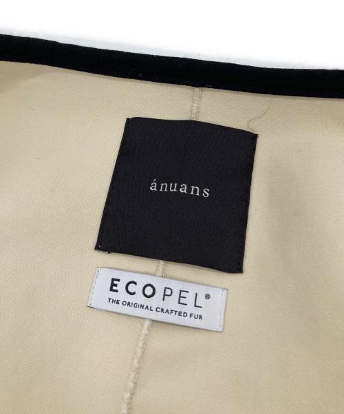 anuans（アニュアンス）anuans (アニュアンス) ECOPELパイピングボアジャケット 25AW アイボリー サイズ:1 未使用品の古着・服飾アイテム
