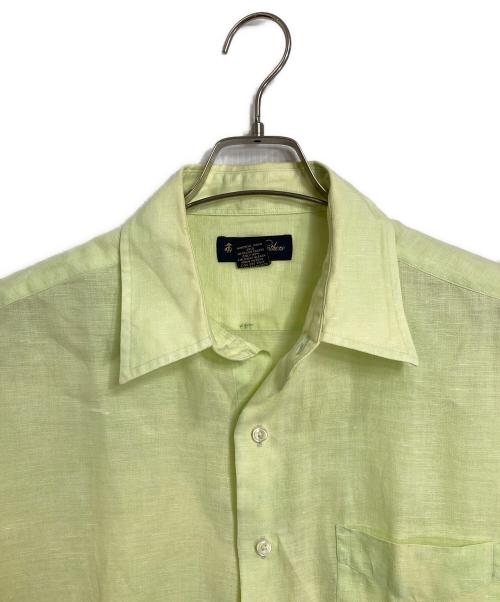 BROOKS BROTHERS（ブルックスブラザーズ）BROOKS BROTHERS (ブルックスブラザーズ) アイリッシュリネン半袖シャツ　麻 グリーン サイズ:Lの古着・服飾アイテム