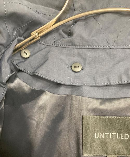 UNTITLED（アンタイトル）UNTITLED (アンタイトル) フード2WAY モッズコート ロングコート　アウター　ライトアウター ネイビー サイズ:1の古着・服飾アイテム