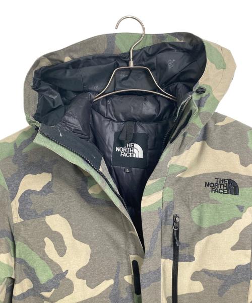 THE NORTH FACE（ザ ノース フェイス）THE NORTH FACE Novelty Zeus Triclimate Jacket/ノベルティー ゼウス トリクライメイト ジャケット　中綿ジャケット　アウター　スポーツ　アウトドア　カモフラ　迷彩 カーキ サイズ:Lの古着・服飾アイテム