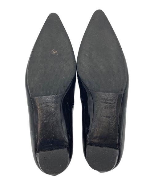 PRADA（プラダ）PRADA (プラダ) エナメルパンプス ブラック サイズ:37の古着・服飾アイテム