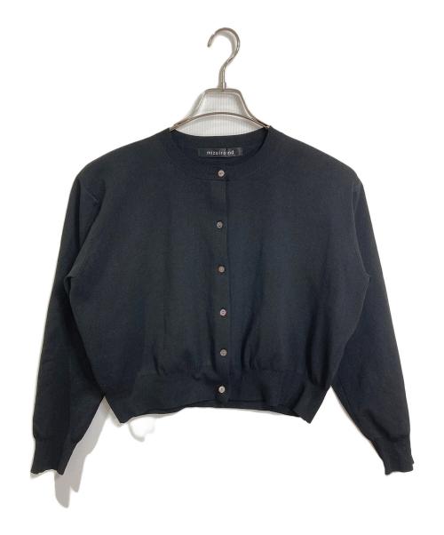 mizuiro-ind（ミズイロインド）mizuiro-ind (ミズイロインド) クルーネックショートカーディガン ブラック サイズ:FREEの古着・服飾アイテム