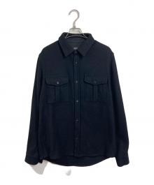 A.P.C.（アーペーセー）の古着「CPOジャケット　フリースジャケット　シャツジャケット」｜ブラック