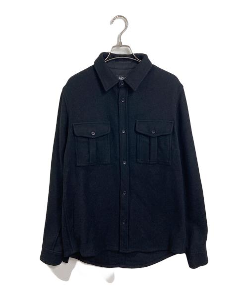 A.P.C.（アーペーセー）A.P.C. (アーペーセー) CPOジャケット　フリースジャケット　シャツジャケット ブラック サイズ:Sの古着・服飾アイテム