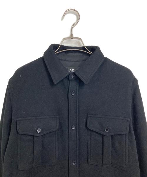 A.P.C.（アーペーセー）A.P.C. (アーペーセー) CPOジャケット　フリースジャケット　シャツジャケット ブラック サイズ:Sの古着・服飾アイテム