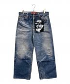 JUNYA WATANABE MAN×BerBerJinジュンヤワタナベマン×ベンベルジン）の古着「25SS 転写プリントデニムパンツ　日本製」｜インディゴ