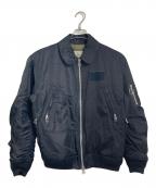 BALバル）の古着「COMBINE HELI CREW BOMBER/ドッキングボンバージャケット　アウター」｜ブラック