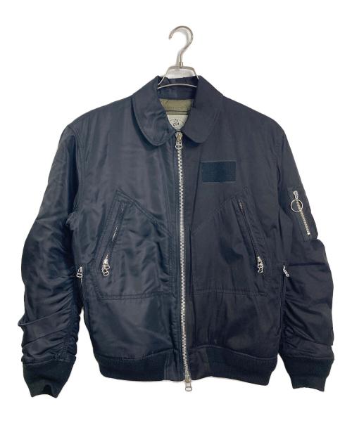 BAL（バル）BAL (バル) COMBINE HELI CREW BOMBER/ドッキングボンバージャケット　アウター ブラック サイズ:Lの古着・服飾アイテム