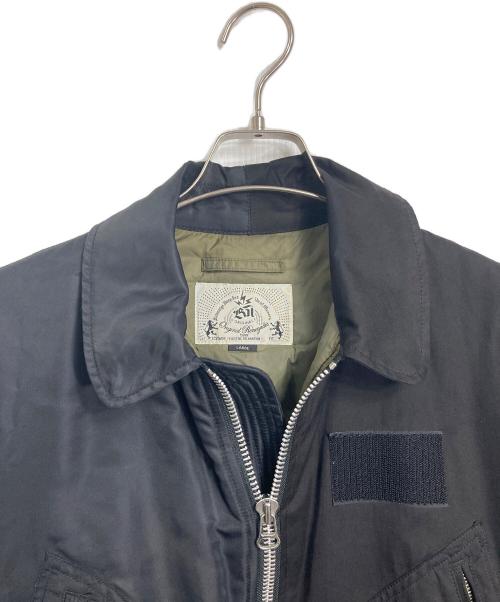 BAL（バル）BAL (バル) COMBINE HELI CREW BOMBER/ドッキングボンバージャケット　アウター ブラック サイズ:Lの古着・服飾アイテム