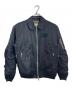 BAL（バル）の古着「COMBINE HELI CREW BOMBER/ドッキングボンバージャケット　アウター」｜ブラック