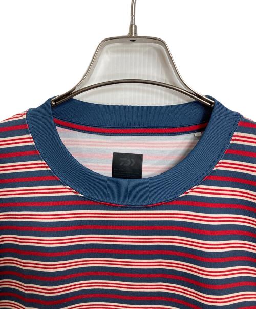 DAIWA PIER39（ダイワ ピア39）DAIWA PIER39 (ダイワ ピア39) TECH DRAWSTRING MULTI BORDER S/S TEE レッド サイズ:Lの古着・服飾アイテム