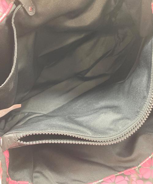 Kate Spade（ケイトスペード）Kate Spade (ケイトスペード) トートバッグ　総柄　メタリック ピンク サイズ:実寸参照の古着・服飾アイテム