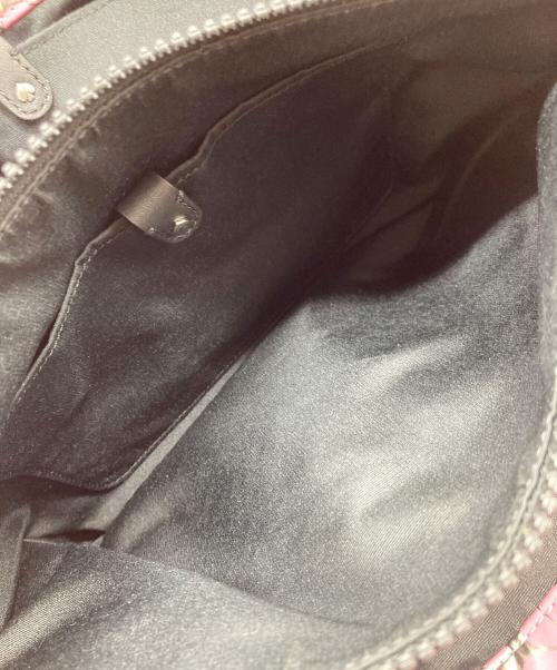 Kate Spade（ケイトスペード）Kate Spade (ケイトスペード) トートバッグ　総柄　メタリック ピンク サイズ:実寸参照の古着・服飾アイテム