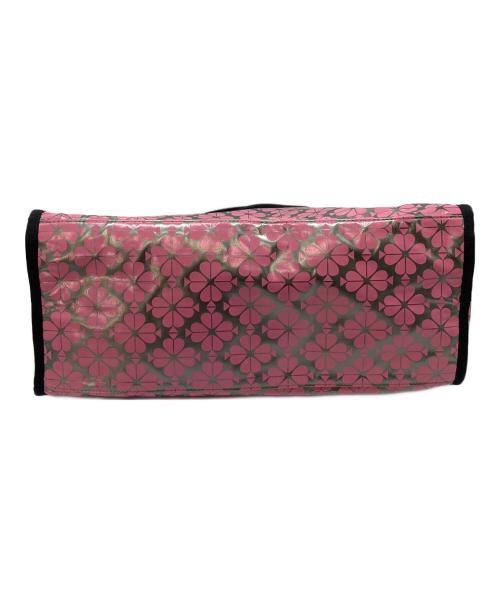 Kate Spade（ケイトスペード）Kate Spade (ケイトスペード) トートバッグ　総柄　メタリック ピンク サイズ:実寸参照の古着・服飾アイテム