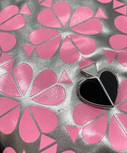 Kate Spade（ケイトスペード）Kate Spade (ケイトスペード) トートバッグ　総柄　メタリック ピンク サイズ:実寸参照の古着・服飾アイテム