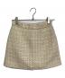 Her lip to（ハーリップトゥ）の古着「Verlet Tweed Mini Skort　ベルベットツイードショーツ」｜ベージュ