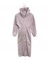 Her lip to（ハーリップトゥ）の古着「Flight Mode Zip Hoodie Dress  フライトモードジップフーディドレス  パーカーワンピース　ロングワンピース　ダブルジップ」｜ピンク