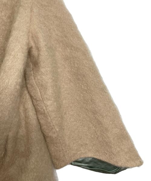 KISHIDAMIKI（キシダミキ）KISHIDAMIKI (キシダミキ) constructive dress モヘア混ショートドレスワンピース　デザインワンピース ベージュ サイズ:FREEの古着・服飾アイテム