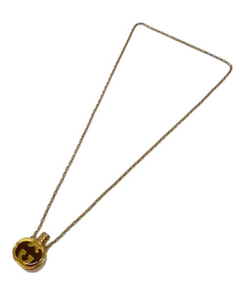 GUCCI（グッチ）GUCCI (グッチ) インターロッキングパフュームボトルネックレス ゴールド サイズ:実寸参照の古着・服飾アイテム