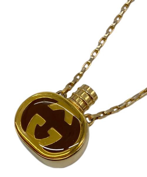 GUCCI（グッチ）GUCCI (グッチ) インターロッキングパフュームボトルネックレス ゴールド サイズ:実寸参照の古着・服飾アイテム