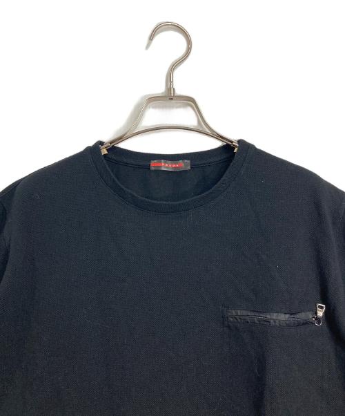 PRADA SPORTS（プラダスポーツ）PRADA SPORTS (プラダスポーツ) ジップポケットTシャツ ブラック サイズ:Mの古着・服飾アイテム