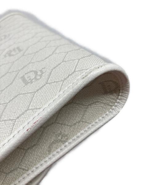 Christian Dior（クリスチャン ディオール）Christian Dior (クリスチャン ディオール) ハニカム柄ショルダーバッグ　ミニバッグ　フランス製 ホワイト サイズ:実寸参照の古着・服飾アイテム
