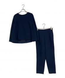 PLST（プラステ）の古着「ダブルクロス パンツ セットアップ」｜ネイビー