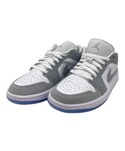 NIKE（ナイキ）NIKE (ナイキ) エア ジョーダン 1 Low ホワイト×グレー サイズ:US7.5 未使用品の古着・服飾アイテム