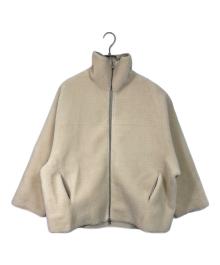 Adam et Rope（アダム エ ロペ）の古着「フェイクムートンショートコート　ボアコート　アウター」｜アイボリー