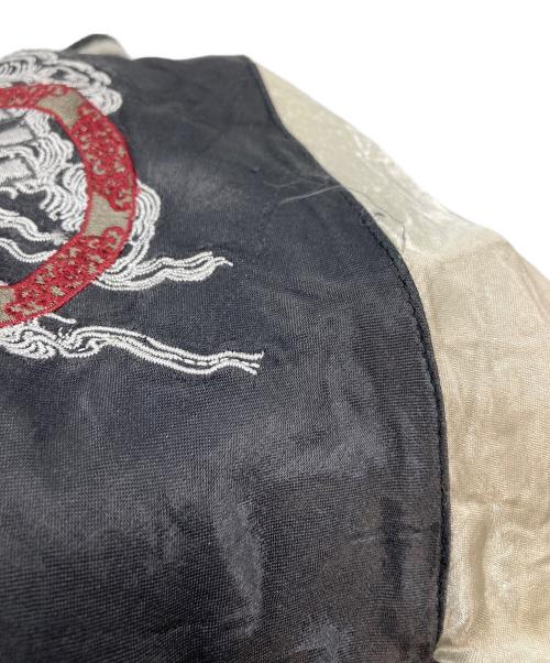 satori（サトリ）satori (サトリ) 不動明王刺繍スカジャン　レーヨンジャケット　リバーシブル ブラック サイズ:Mの古着・服飾アイテム