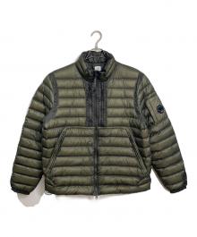 C.P COMPANY（シーピーカンパニー）の古着「袖ゴーグルダウンジャケット　D.D. SHELL DOWN JACKET  ダウンジャケット　アウター」｜グリーン