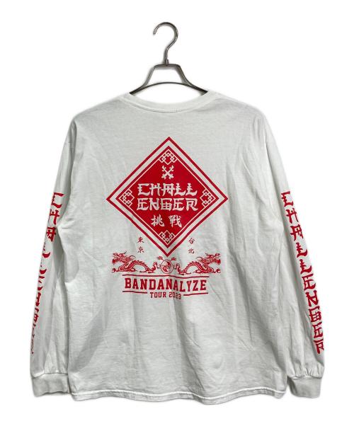 CHALLENGER（チャレンジャー）CHALLENGER (チャレンジャー) BD 2023 TOUR BANDANALYZE L/S TEE ホワイト サイズ:Lの古着・服飾アイテム