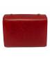 M+（エムピウ）の古着「ミッレフォッリエ　レザー財布　折りたたみ財布」｜レッド